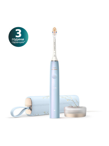 Електрическа четка за зъби серия 9900 SenseIQ Prestige, бебешко синьо
