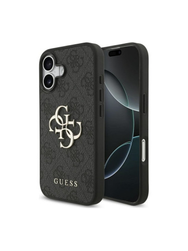 Оригинален кейс Guess Big 4G Logo Classic, За iPhone 17 (6.3), Черен