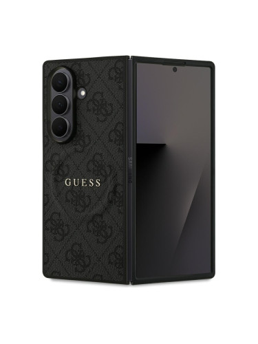 Оригинален кейс Guess 4G Ring Classic Logo MagSafe, За Samsung Galaxy Z Fold7, Черен