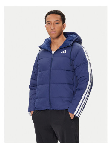 adidas Пухено яке Essentials Climawarm 3-Stripes JX7799 Тъмносин Regular Fit