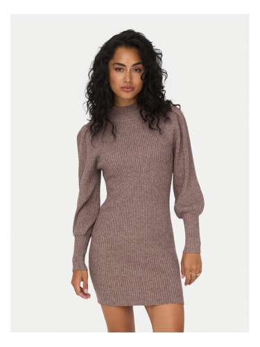 ONLY Плетена рокля Katia 15232502 Кафяв Comfort Fit