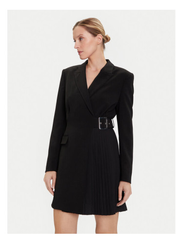 KARL LAGERFELD Коктейлна рокля A4W13023 Черен Slim Fit
