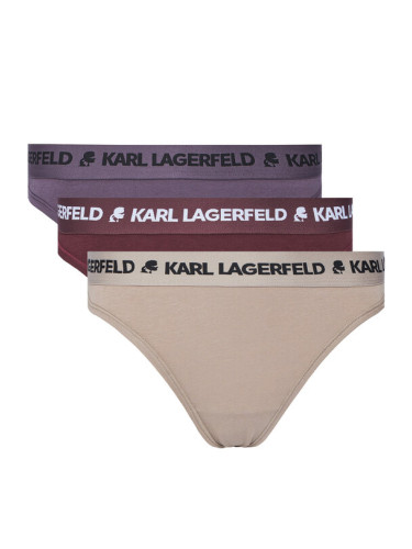 KARL LAGERFELD Комплект 3 чифта прашки A1W47158 Цветен