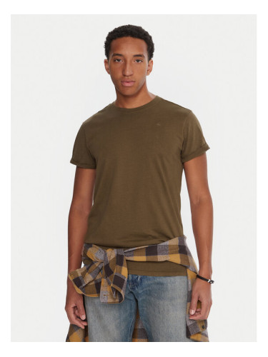 G-Star Raw Тишърт Lash D16396-2653 Каки Regular Fit