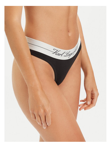 KARL LAGERFELD Бикини тип прашка A1W47095 Черен