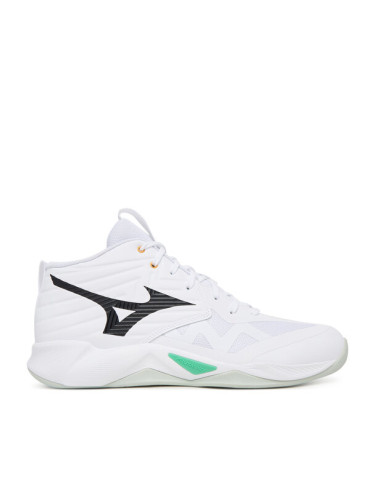 Mizuno Обувки за зала Wave Momentum Pro Mid V1GA2545 Бял