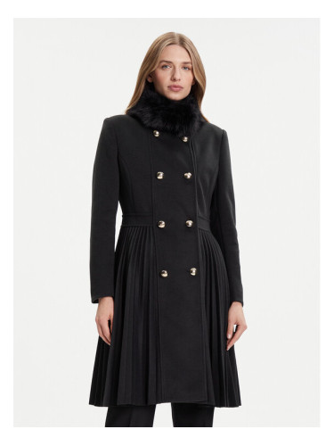 Rinascimento Преходно палто CFC0125794003 Черен Regular Fit