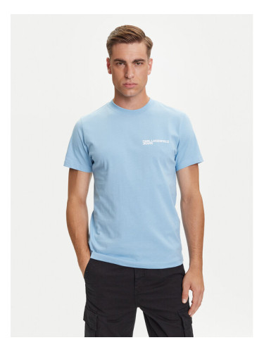 Karl Lagerfeld Jeans Тишърт A1M17003 Син Slim Fit