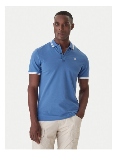 G-Star Raw Тениска с яка и копчета Dunda D17127-5864 Кафяв Slim Fit