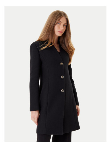 Rinascimento Вълнено палто CFC0126119003 Черен Regular Fit
