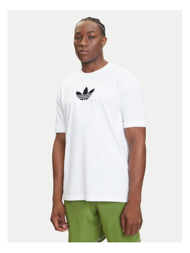 adidas Тишърт adicolor 2000s Cali JX1515 Бял Loose Fit