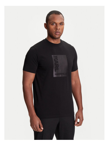 KARL LAGERFELD Тишърт 755038 553235 Черен Regular Fit