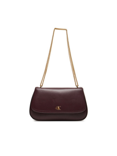 Calvin Klein Дамска чанта Ck Convertible Chain Medium Bag LV04F3171G Бордо