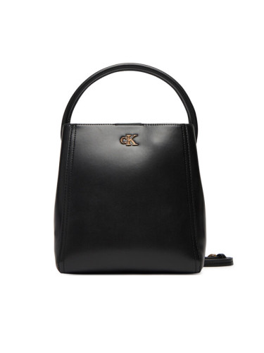 Calvin Klein Дамска чанта Ck Bucket With Strap LV04F3174G Черен