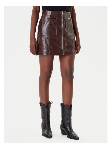 HUGO Пола от имитация на кожа Ralitte-1 50544832 Кафяв Slim Fit