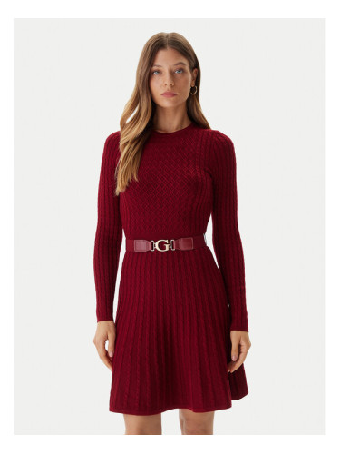 Guess Плетена рокля W5BK68 Z2YJ2 Червен Slim Fit