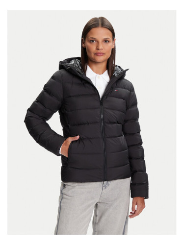 Tommy Jeans Пухено яке DW0DW21617 Черен Slim Fit