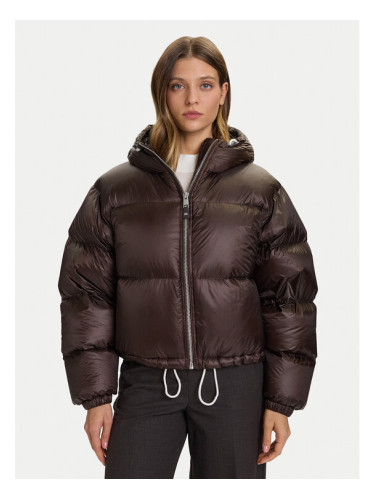 Tommy Hilfiger Пухено яке WW0WW46541 Кафяв Regular Fit