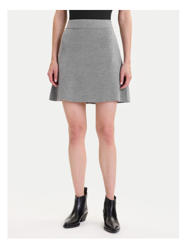 Vero Moda Мини пола Saba 10325944 Сив Regular Fit