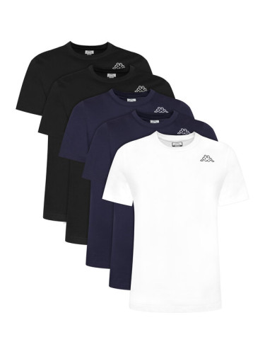 Kappa Комплект 5 тишърти Logo Myrto 322563W Цветен Regular Fit