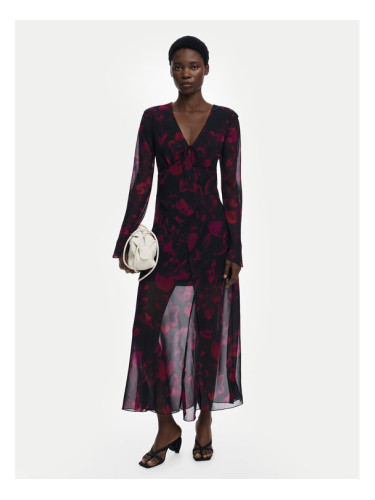 Desigual Коктейлна рокля Ratan 25WWVW24 Бордо Regular Fit