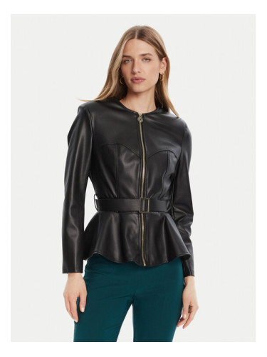 Rinascimento Яке от имитация на кожа CFC0125192003 Черен Slim Fit