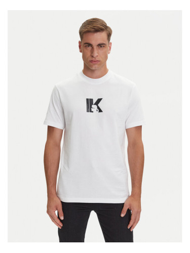 Karl Lagerfeld Jeans Тишърт A3M17057 Бял Regular Fit