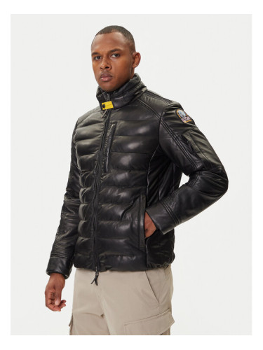 Parajumpers Кожено яке Ernie 25WMPMJKLE02 Черен Slim Fit