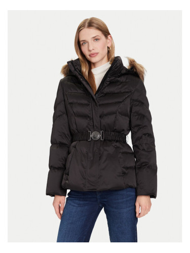 Guess Пухено яке W5BL31 W2802 Черен Regular Fit