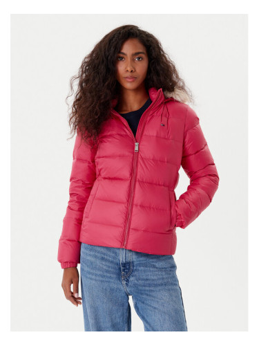 Tommy Jeans Пухено яке Basic DW0DW18312 Червен Slim Fit