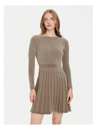 Guess Плетена рокля W5BK79 Z3902 Бежов Regular Fit