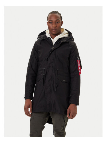 Alpha Industries Парка Studio M-51 Fishtail 258112 Черен Regular Fit