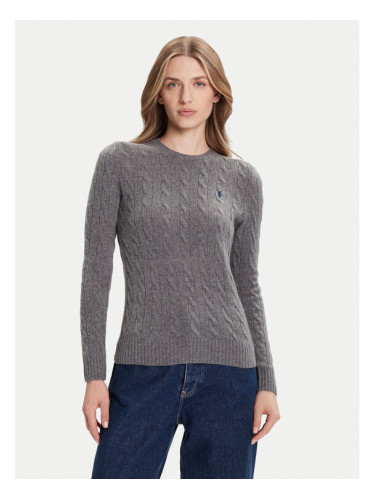 Polo Ralph Lauren Пуловер 211971865501 Сив Slim Fit
