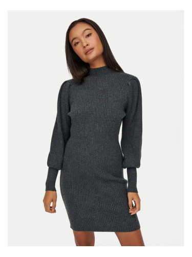 ONLY Плетена рокля Katia 15232502 Сив Comfort Fit