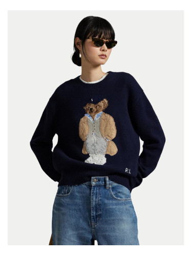 Polo Ralph Lauren Пуловер 211972139001 Тъмносин Relaxed Fit