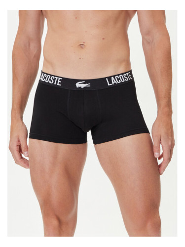 Lacoste Комплект 3 чифта боксерки 5H2393 Черен