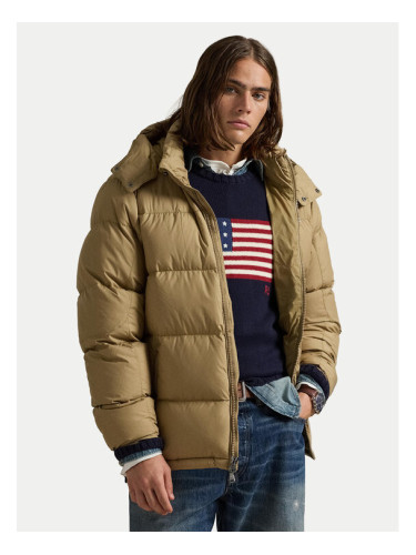 Polo Ralph Lauren Пухено яке 710968278010 Каки Regular Fit