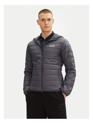EA7 Emporio Armani Пухено яке 8NPB24 PNGPZ U8115 Сив Regular Fit