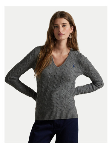 Polo Ralph Lauren Пуловер 211971866500 Сив Slim Fit