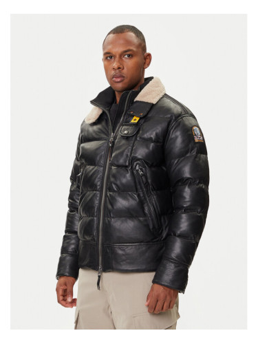 Parajumpers Кожено яке Gian 25WMPMJKLE03 Черен Regular Fit