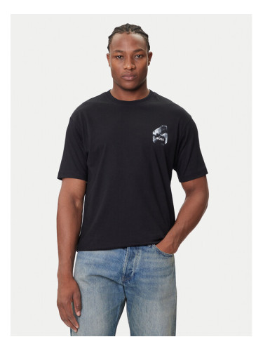 BOSS Тишърт 50546374 Черен Relaxed Fit