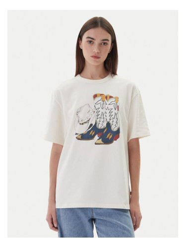 Levi's® Тишърт Graphic Tabor 001MX-0007 Екрю Regular Fit