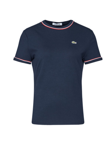 Lacoste Тишърт TF5289 Тъмносин Slim Fit