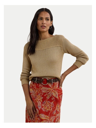 LAUREN RALPH LAUREN Пуловер 200909317005 Бежов Relaxed Fit