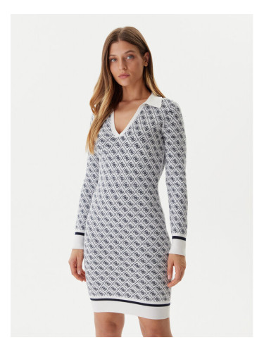 Guess Плетена рокля W5BK25 Z3JD2 Екрю Slim Fit