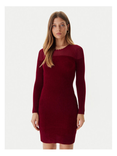 Guess Плетена рокля W5BK63 Z0890 Червен Slim Fit