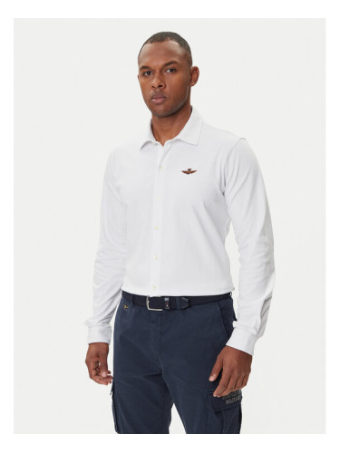 Aeronautica Militare Риза 252CA1265UP00342 Бял Regular Fit