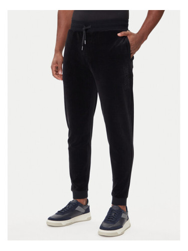 BOSS Долнище анцуг Velour 50550635 Черен Regular Fit