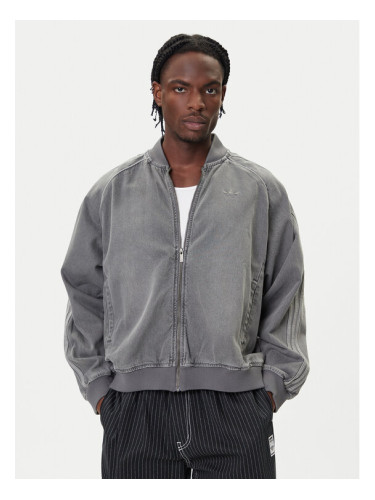 adidas Дънково яке SST adicolor JW5915 Сив Loose Fit