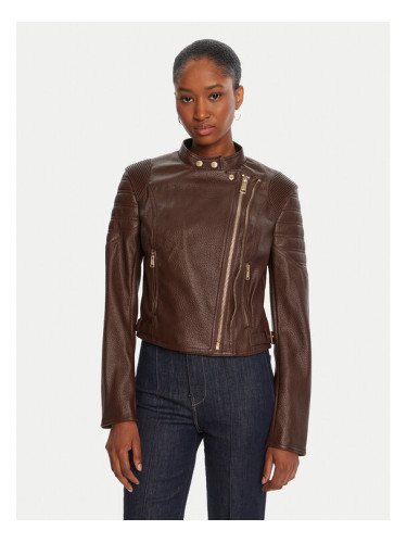 Guess Яке от имитация на кожа W5YL19 WHDS0 Кафяв Regular Fit